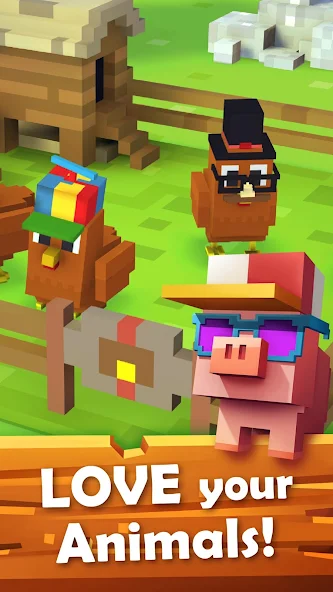 Blocky Farm animals